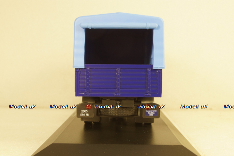 Unic ZU Izoard pick up with canvas top blue/yellow, Hachette 1:43