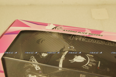 Mitsubishi Lancer X Kyosho Alicemotors #505 Test Car, black/white 2011,  kyo3495T, Kyosho 1:43