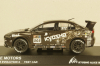 Mitsubishi Lancer X Kyosho Alicemotors #505 Test Car, black/white 2011,  kyo3495T, Kyosho 1:43