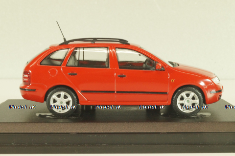 Skoda Fabia Combi 2000, red, Abrex 1:43