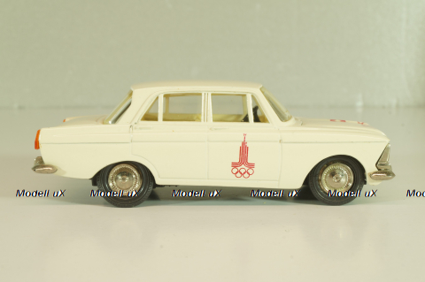 Москвич-412 А2, белый, Февраль 1980г., Олимпиада 80, Тантал/Радон 1:43