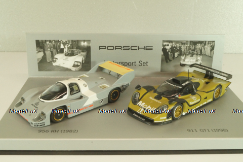 Porsche 911 (996) GT1 1998 + Porsche 956 KH Motorsport, Set, WAP 020 SET 28, Minichamps 1:43