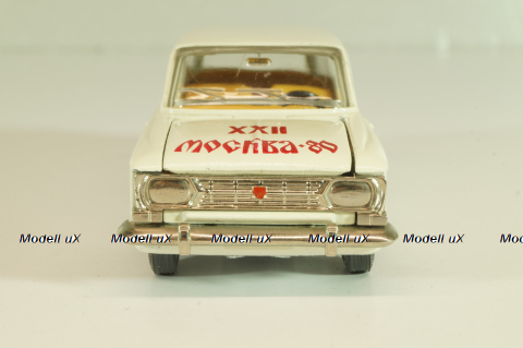 Москвич-433 А5, белый, Сентябрь 1978г., Олимпиада 80, капот 3 зажима,Тантал/Радон 1:43 Новая