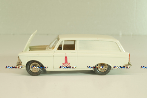 Москвич-433 А5, белый, Сентябрь 1978г., Олимпиада 80, капот 3 зажима,Тантал/Радон 1:43 Новая