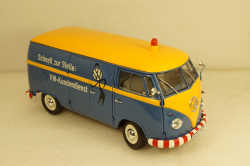 Volkswagen T1b panel van customer service blue/yellow, 450048400, Schuco 1:18