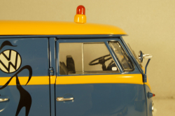 Volkswagen T1b panel van customer service blue/yellow, 450048400, Schuco 1:18