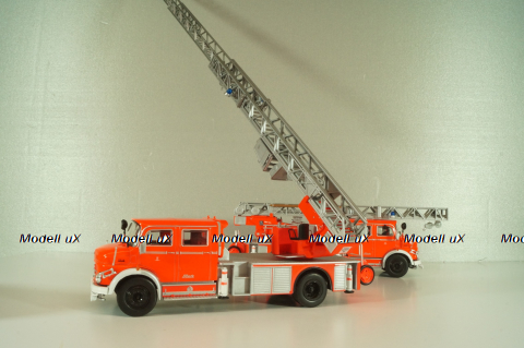 Mercedes L1519 DLK30 Metz, fire engine Scala, Germany 1966, Pompieri Italy collection #14, Altaya 1:43