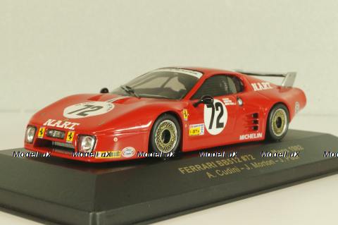 Ferrari 512BB #72 Le Mans 1982, A.Cudini/J.Paul, red, FER016, IXO 1:43