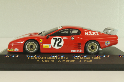 Ferrari 512BB #72 Le Mans 1982, A.Cudini/J.Paul, red, FER016, IXO 1:43