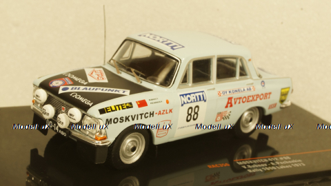 Москвич 412 No.88, 1000 Lakes Rally, 1973 V.Boubnov/A.Pechenkin, RAC356, IXO 1:43