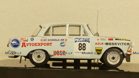 Москвич 412 No.88, 1000 Lakes Rally, 1973 V.Boubnov/A.Pechenkin, RAC356, IXO 1:43