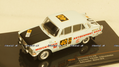 Москвич 412, No.40, Rally London - Mexiko, S.Tenishev/V.Kislykh, 1970, RAC352, IXO 1:43