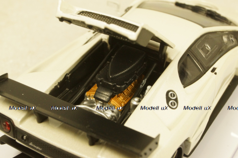 Lamborghini Diablo GTR-S 20th anniversary edition on special base, white, 2001,Kyosho 1:43 