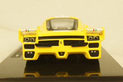 Ferrari FXX 2006, yellow with white stripe, Hot Wheels Elite 1:43