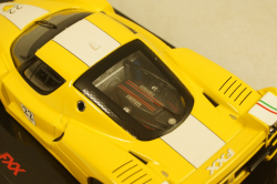 Ferrari FXX 2006, yellow with white stripe, Hot Wheels Elite 1:43
