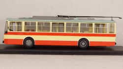 Троллейбус Skoda-14TR красно-бежевый, SSM4042, SSM 1:43 Уценка!
