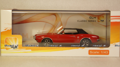 Pontiac Firebird 400 cabriolet closed 1968, red, GLM Models 1:43