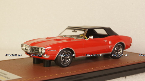 Pontiac Firebird 400 cabriolet closed 1968, red, GLM Models 1:43