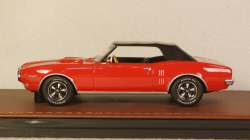 Pontiac Firebird 400 cabriolet closed 1968, red, GLM Models 1:43