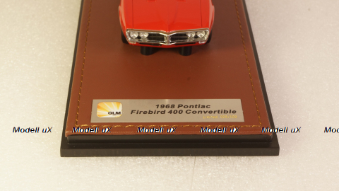 Pontiac Firebird 400 cabriolet closed 1968, red, GLM Models 1:43