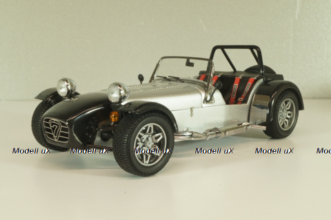 Caterham Super Seven JPE, black with carbon, 08225C, Kyosho 1:18