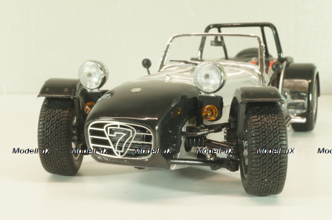 Caterham Super Seven JPE, black with carbon, 08225C, Kyosho 1:18