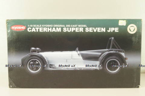 Caterham Super Seven JPE, black with carbon, 08225C, Kyosho 1:18