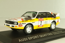 Audi Sport Quattro #2 Rally Sanremo 1984, S.Biomqvist/B.Cederberg, Altaya 1:43