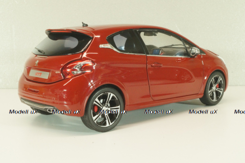 Peugeot 208 GTI 2013, red, 184700, Norev 1:18