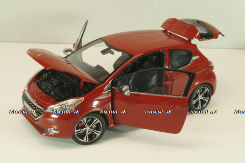 Peugeot 208 GTI 2013, red, 184700, Norev 1:18