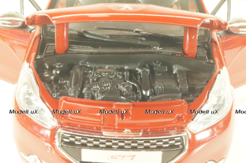 Peugeot 208 GTI 2013, red, 184700, Norev 1:18