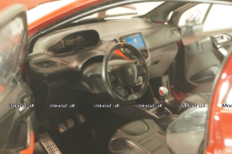 Peugeot 208 GTI 2013, red, 184700, Norev 1:18