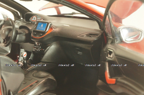 Peugeot 208 GTI 2013, red, 184700, Norev 1:18