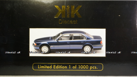 BMW 740i (E38) 1994 metallic-blue, 180362, KK-Scale 1:18