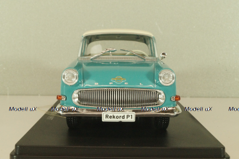 Opel Olympia Rekord PI 1957, green/white, G1648002, Hachette 1:24