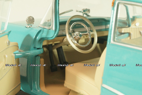 Opel Olympia Rekord PI 1957, green/white, G1648002, Hachette 1:24