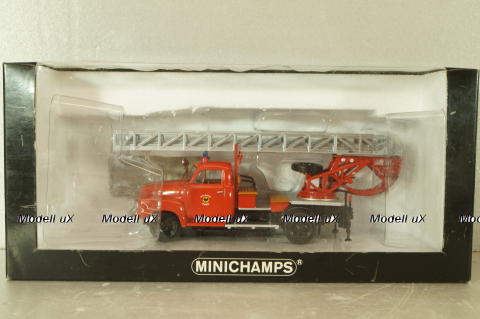 Opel Blitz 1.75t Feuerwehr drehleiter Sinsheim DL18, 439051070, Minichamps 1:43 №2