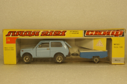 Ваз-2121 Нива с прицепом Скиф, Июнь 1989г.,  Тантал/Радон  1:43