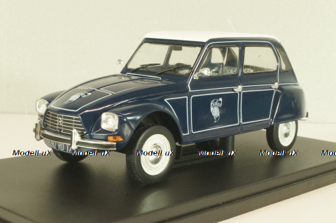 Citroen Dyane Caban dark blue/white roof, G111V020, Hachette 1:24 