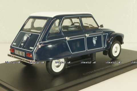 Citroen Dyane Caban dark blue/white roof, G111V020, Hachette 1:24 