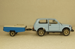 Ваз-2121 Нива с прицепом Скиф, Июнь 1989г.,  Тантал/Радон  1:43