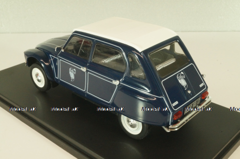Citroen Dyane Caban dark blue/white roof, G111V020, Hachette 1:24 