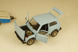 Ваз-2121 Нива с прицепом Скиф, Июнь 1989г.,  Тантал/Радон  1:43