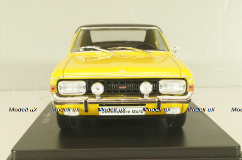 Opel Commodore A GS/E Coupe 1970, yellow/black, G1648004, Hachette 1:24