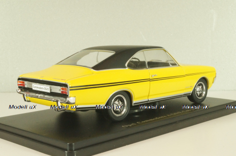 Opel Commodore A GS/E Coupe 1970, yellow/black, G1648004, Hachette 1:24