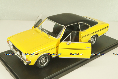 Opel Commodore A GS/E Coupe 1970, yellow/black, G1648004, Hachette 1:24