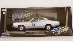 Plymouth Fury Smokey & Bandit 1975 silver, 86581, Greenlight 1:43