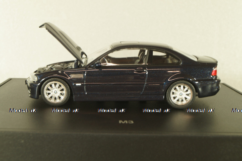 BMW M3 (E46) 1997, dark blue, 80420009764, Minichamps 1:43