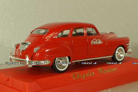 Chrysler Windsor Coco-Cola 1946, red, 9604, Solido 1:43