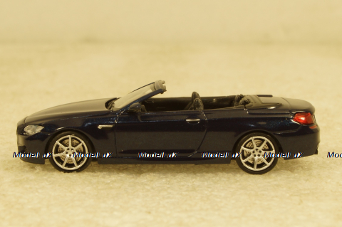BMW M6 Cabrio 2015 blue, 870027330, Minichamps 1:87